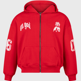 Polerón full zip heavyweight® On God - Rojo