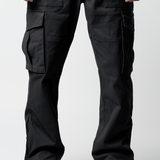Pantalón cargo Flare - Negro