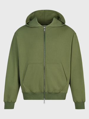Polerón Zipper heavyweight® verde oliva