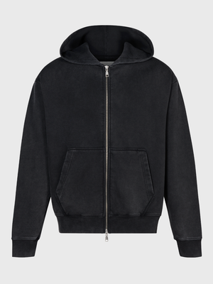 Polerón Zipper heavyweight® negro vintage