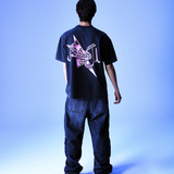 Polera cairo star oversize heavyweight® negro vintage