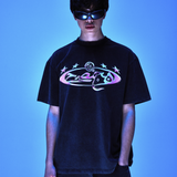 Polera cairo star oversize heavyweight® negro vintage
