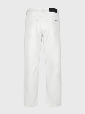 Jeans recto color blanco invierno