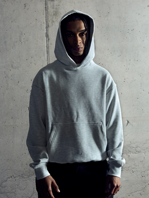 Polerón oversize heavyweight® gris melange