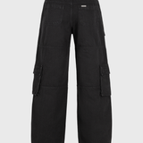Cargo jeans baggy negro