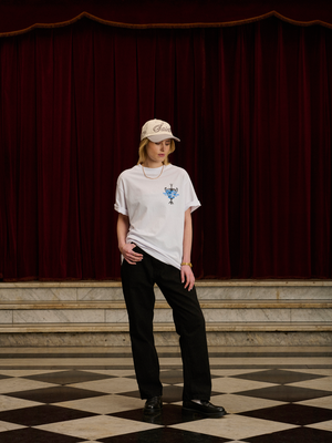 Polera World Members color blanco