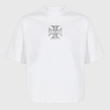 Polera Heavyweight® Maltese Cross - Blanco