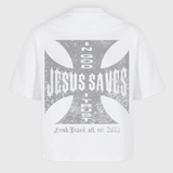 Polera Heavyweight® Maltese Cross - Blanco
