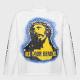 Polera Heavyweight® Kill your demons - Blanco