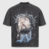 Polera Jesus Chrome - Washed