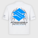 Polera Heavyweight® Fresh Racing Tribal Blanca