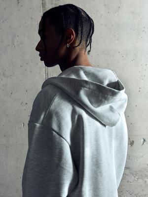 Polerón Zipper heavyweight® gris melange