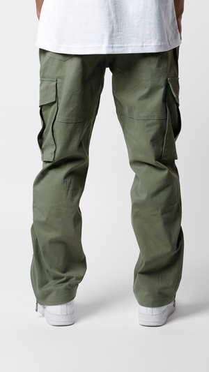 Pantalón cargo Flare - Verde