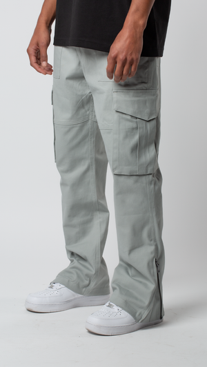 Pantalón cargo Flare - Gris