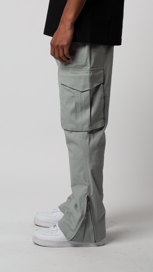 Pantalón cargo Flare - Gris