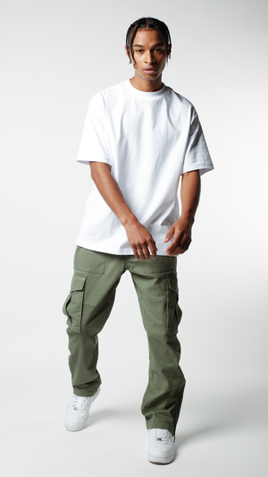Pantalón cargo Flare - Verde